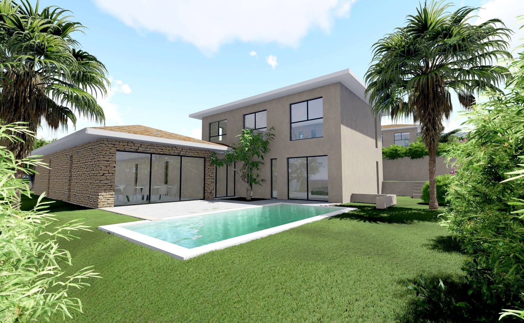 Programme neuf de villas contemporaines avec piscine sur la commune de Sanary-sur-Mer