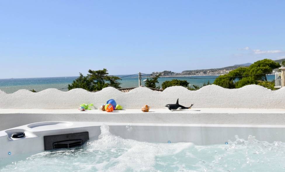 La vue sur la Baie depuis le jacuzzi