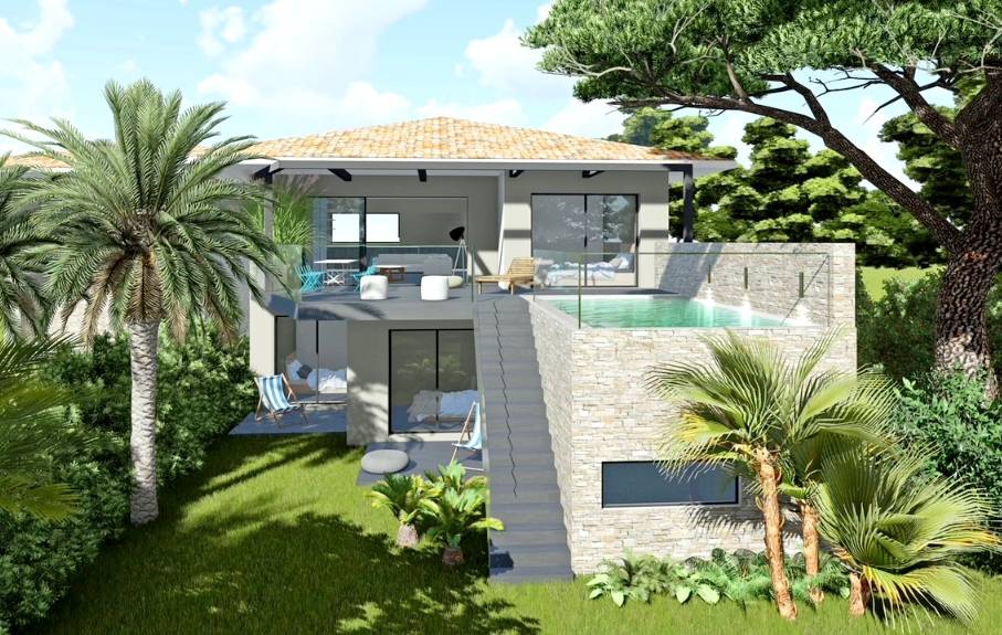 Villa neuves et prestigieuses à vendre quartier de la Gorguette à Sanary