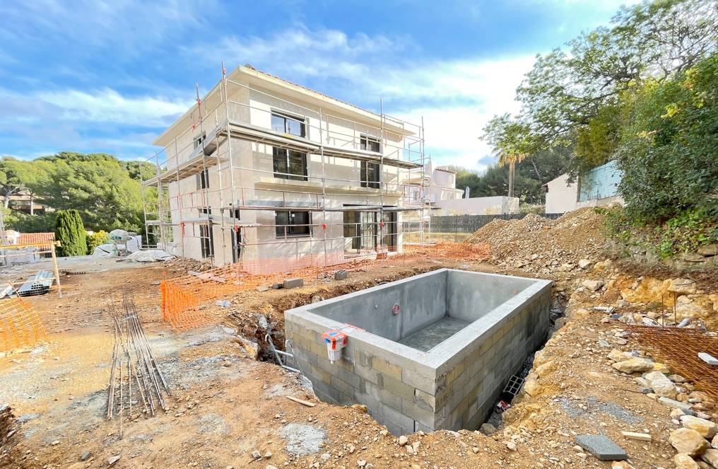 Construction d'une villa neuve sur l'Avenue de la Corniche à Sanary